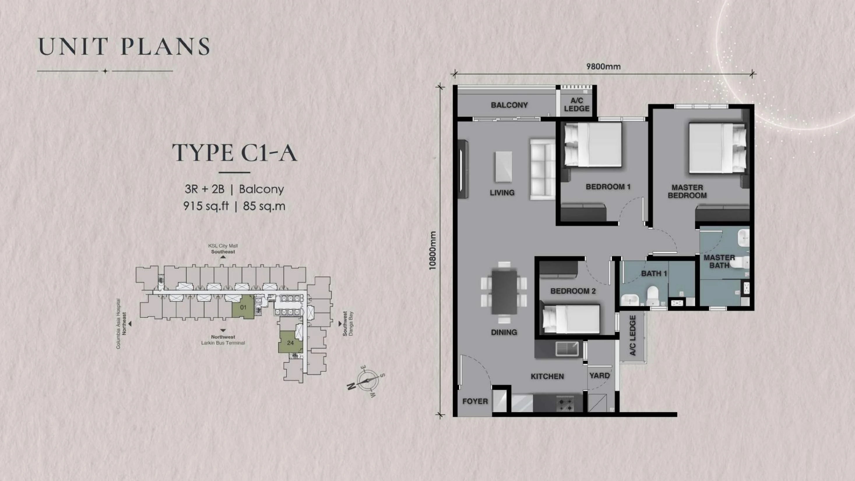 Type C1-A official floor plan