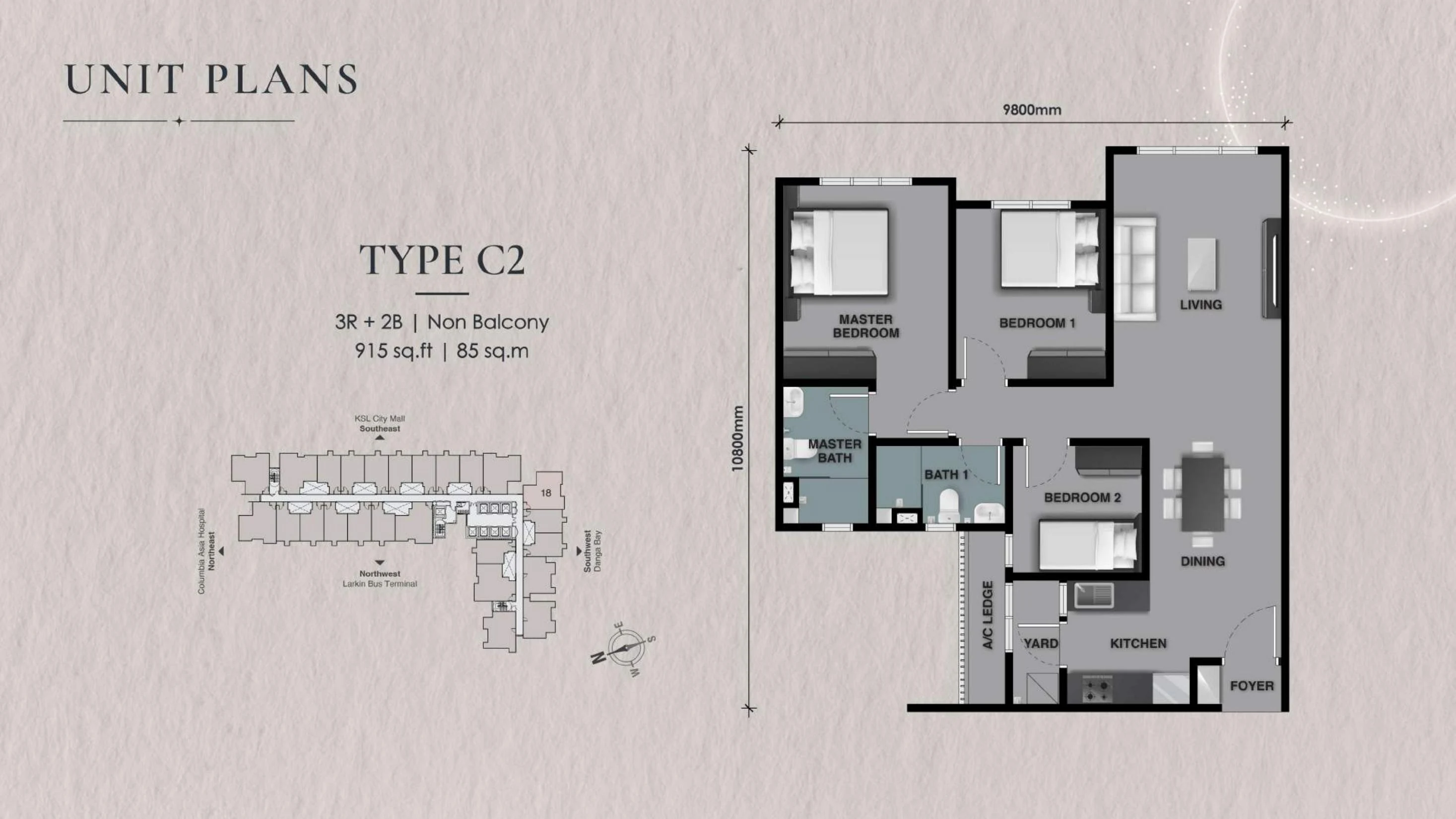 Type C2 official floor plan